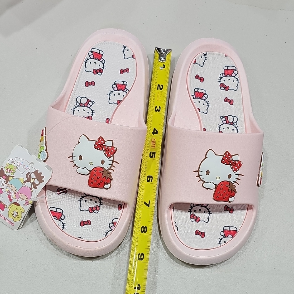Hello Kitty Pink Strawberry Kids Slippers